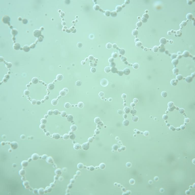 Bacterias bajo microscopio