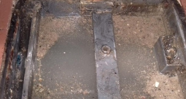 Trampa de grasas después de 5 días de tratamiento BIO-G2