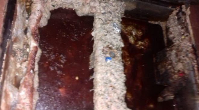 Trampa de grasas antes del tratamiento BIO-G2