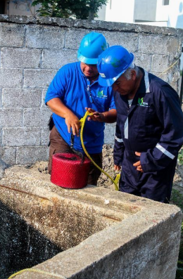 Aplicación de blocks WT-300 en cárcamo COMAPA